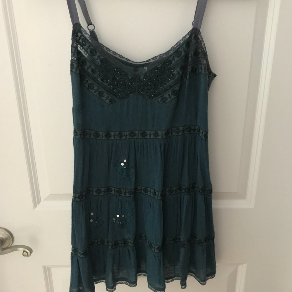 Blue Free People Top Size 6